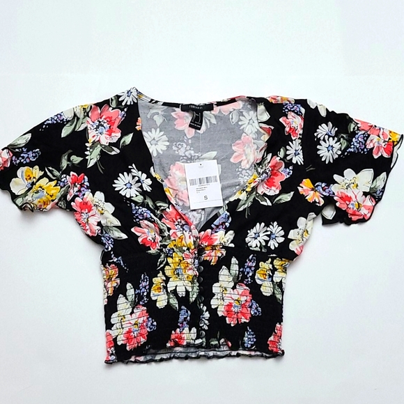 NWT Forever 21 Floral Top - Picture 1 of 6